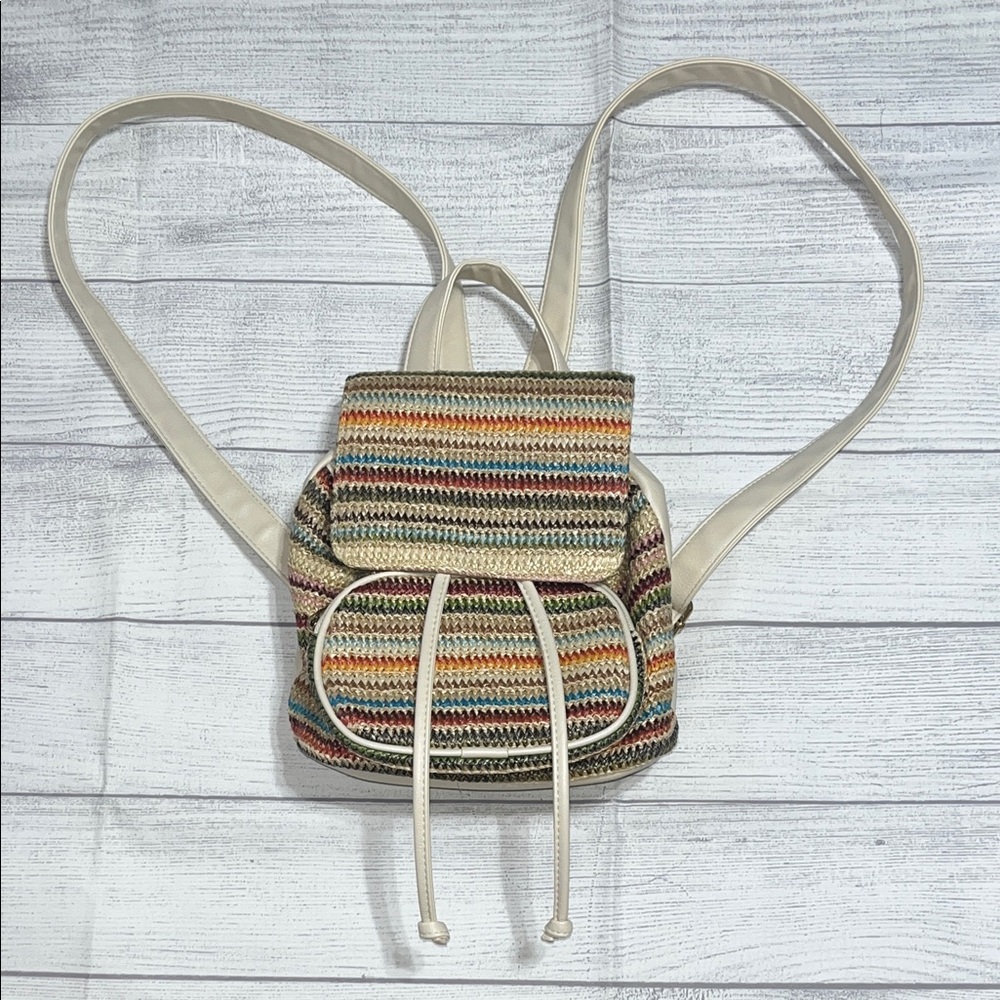 Wild Fable Multicolor Striped Backpack
